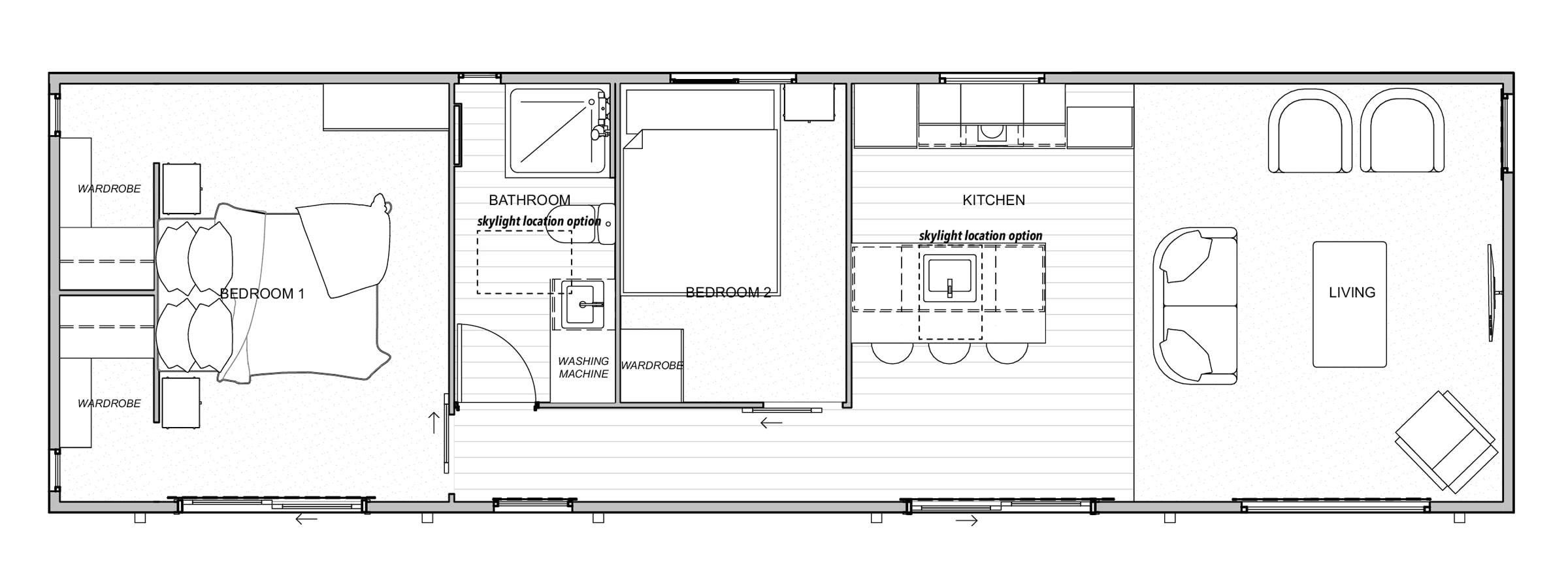 Under 60m2 Tiny home Premium Portables Tiny Homes